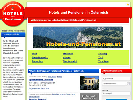 Hotels und Pensionen